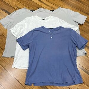 EUC Robert Barakett Size XXL - 4 mens shirts bundle in gray, white and blue